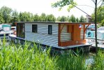 Solar Electrische Houseboat Catamaran Coche Standaard foto: 3