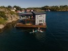 Grey Floating House Houseboat foto: 1