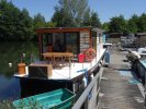 Solar Electrische Houseboat Catamaran Coche Standaard foto: 2