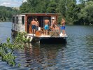 Solar Electrische Houseboat Catamaran Coche Standaard foto: 5